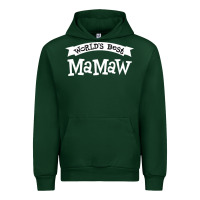 Forest Green World's Best Mamaw Ever Urban Hoodie - artisFamous