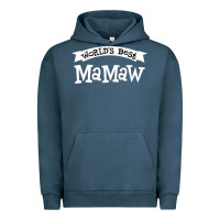 Pigment Midnight Navy World's Best Mamaw Ever Urban Hoodie - artisFamous