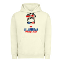 Pigment Pistachio all american trump girl Urban Hoodie - artisFamous