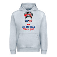 Heather Grey all american trump girl Urban Hoodie - artisFamous