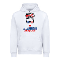 White all american trump girl Urban Hoodie - artisFamous