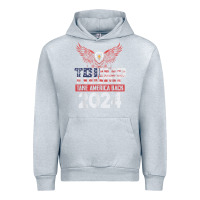Heather Grey trump 2024 take america back Urban Hoodie - artisFamous