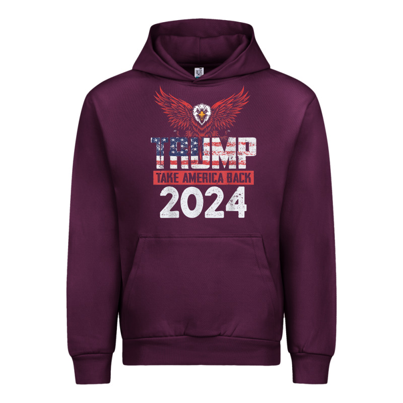 Trump 2024 Take America Back Urban Hoodie by artisFamous | Teevron