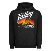 Pigment Black the valley oop phoenix basketball retro sunset basketball t shirt Urban Hoodie - artisFamous