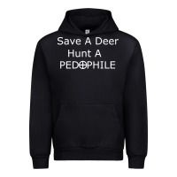 Black save a deer   hunt a pedophil Urban Hoodie - artisFamous
