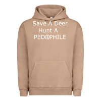Pigment Burro save a deer   hunt a pedophil Urban Hoodie - artisFamous