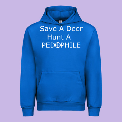 Save A Deer   Hunt A Pedophil Urban Hoodie Designed By Artisfamous