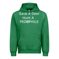 Emerald save a deer   hunt a pedophil Urban Hoodie - artisFamous