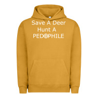 Pigment Peanut Butter save a deer   hunt a pedophil Urban Hoodie - artisFamous