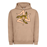 Pigment Burro sicilian triskelion Urban Hoodie - artisFamous