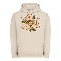 Pigment French Oak sicilian triskelion Urban Hoodie - artisFamous