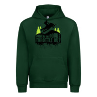 Forest Green snowmobile throttle Urban Hoodie - artisFamous