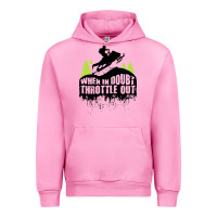 Fuchsia Pink snowmobile throttle Urban Hoodie - artisFamous