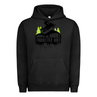 Pigment Black snowmobile throttle Urban Hoodie - artisFamous