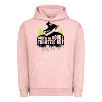 Pigment Salmon snowmobile throttle Urban Hoodie - artisFamous