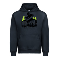 Navy snowmobile throttle Urban Hoodie - artisFamous