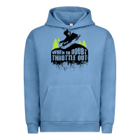 Pigment Pebble Blue snowmobile throttle Urban Hoodie - artisFamous