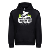 Black snowmobile throttle Urban Hoodie - artisFamous