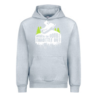 Heather Grey snowmobile throttle Urban Hoodie - artisFamous