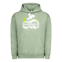 Pigment Oil Green snowmobile throttle Urban Hoodie - artisFamous