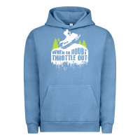 Pigment Pebble Blue snowmobile throttle Urban Hoodie - artisFamous