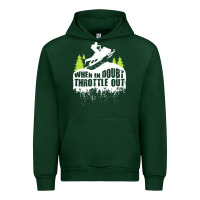 Forest Green snowmobile throttle Urban Hoodie - artisFamous