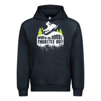 Navy snowmobile throttle Urban Hoodie - artisFamous
