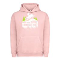 Pigment Salmon snowmobile throttle Urban Hoodie - artisFamous