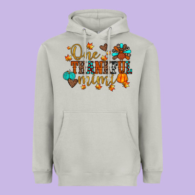 One Thankful Mimi Heavyweight Hoodie Designed By Jahusdesignshop