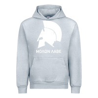 Heather Grey spartan helmet Urban Hoodie - artisFamous