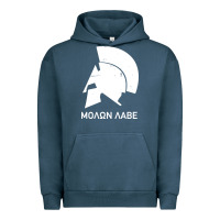 Pigment Midnight Navy spartan helmet Urban Hoodie - artisFamous