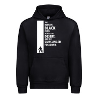 Black the man in black fled across the desert Urban Hoodie - artisFamous