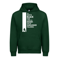Forest Green the man in black fled across the desert Urban Hoodie - artisFamous