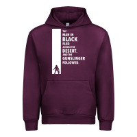 Mauve Wine the man in black fled across the desert Urban Hoodie - artisFamous