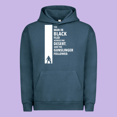 The Man In Black Fled Across The Desert Urban Hoodie Designed By Artisfamous