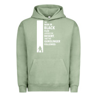 Pigment Oil Green the man in black fled across the desert Urban Hoodie - artisFamous