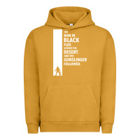 Pigment Peanut Butter the man in black fled across the desert Urban Hoodie - artisFamous