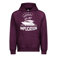 Mauve Wine the implication   its always sunny in philadelphia Urban Hoodie - artisFamous