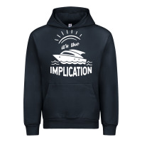 Navy the implication   its always sunny in philadelphia Urban Hoodie - artisFamous