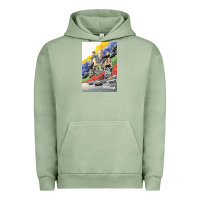 Pigment Oil Green fast and furious 9 Urban Hoodie - artisFamous