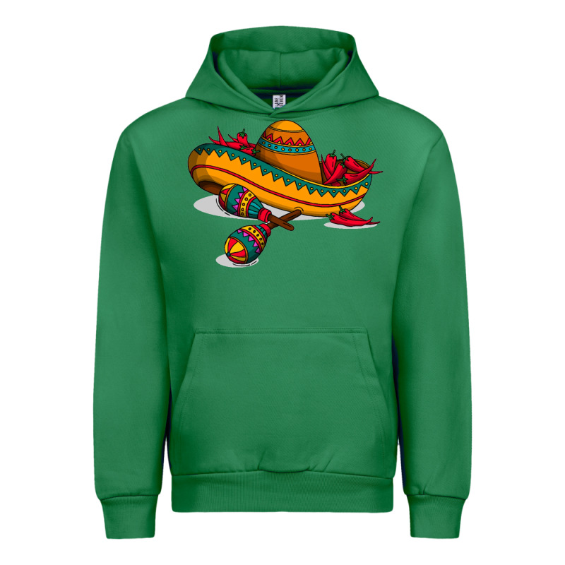 Maracas Sombrero Mexican Urban Hoodie by artisFamous | Teevron