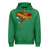 Emerald maracas sombrero mexican Urban Hoodie - artisFamous