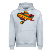 Heather Grey maracas sombrero mexican Urban Hoodie - artisFamous