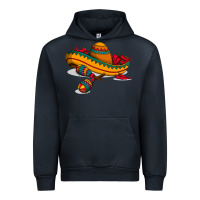 Navy maracas sombrero mexican Urban Hoodie - artisFamous