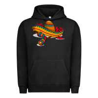 Pigment Black maracas sombrero mexican Urban Hoodie - artisFamous