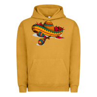 Pigment Peanut Butter maracas sombrero mexican Urban Hoodie - artisFamous