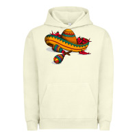 Pigment Pistachio maracas sombrero mexican Urban Hoodie - artisFamous