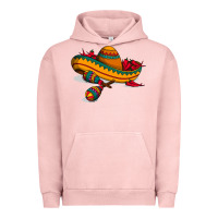 Pigment Salmon maracas sombrero mexican Urban Hoodie - artisFamous