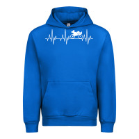 Cobalt heartbeat recumbent bicycle bike cyclist biking Urban Hoodie - artisFamous