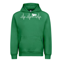 Emerald heartbeat recumbent bicycle bike cyclist biking Urban Hoodie - artisFamous